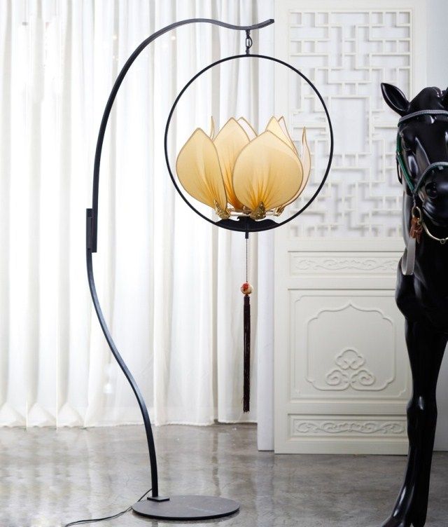 古典落地灯新中式地灯设计师装饰灯具客厅灯展厅灯酒店落地灯定制-淘宝网